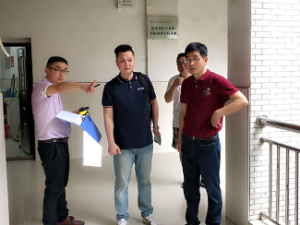 中南制藥機械廠組織人員前往婁底職業技術學院現場勘查